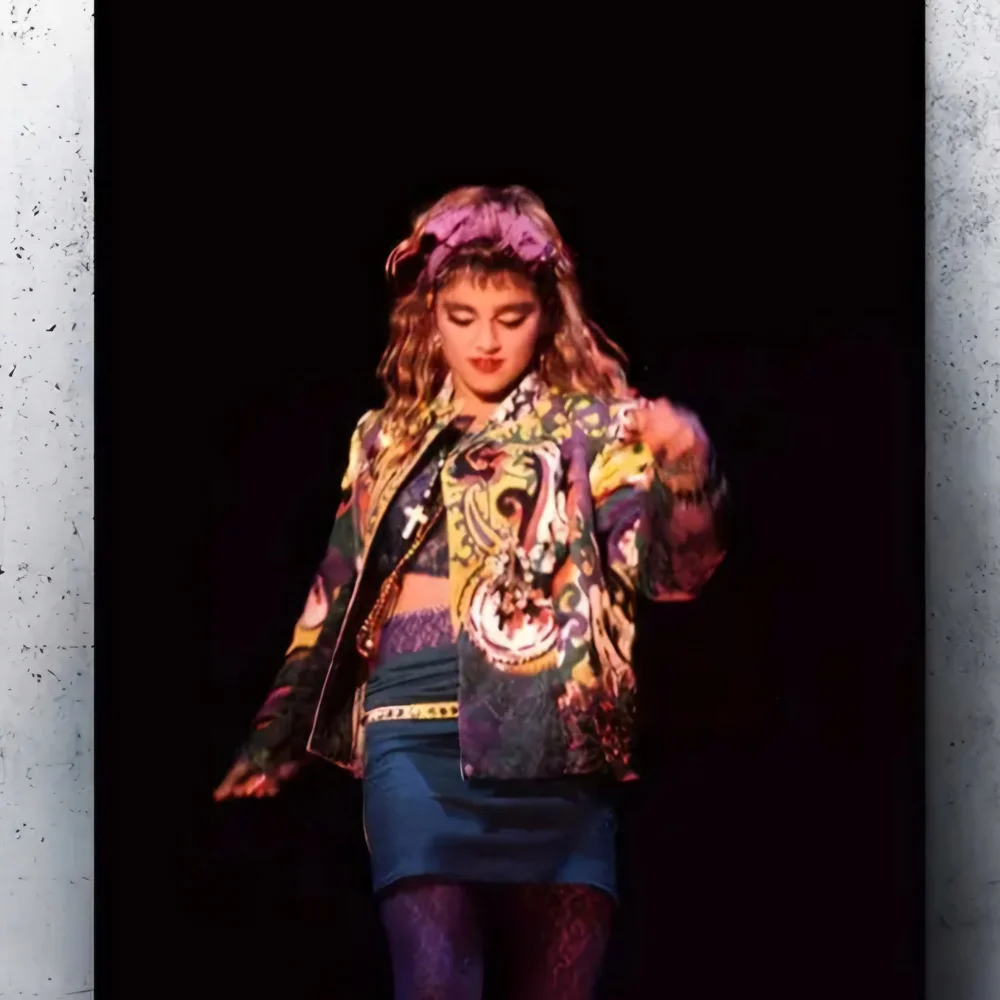 80's Madonna on Stage Aluminum Decorative Sign